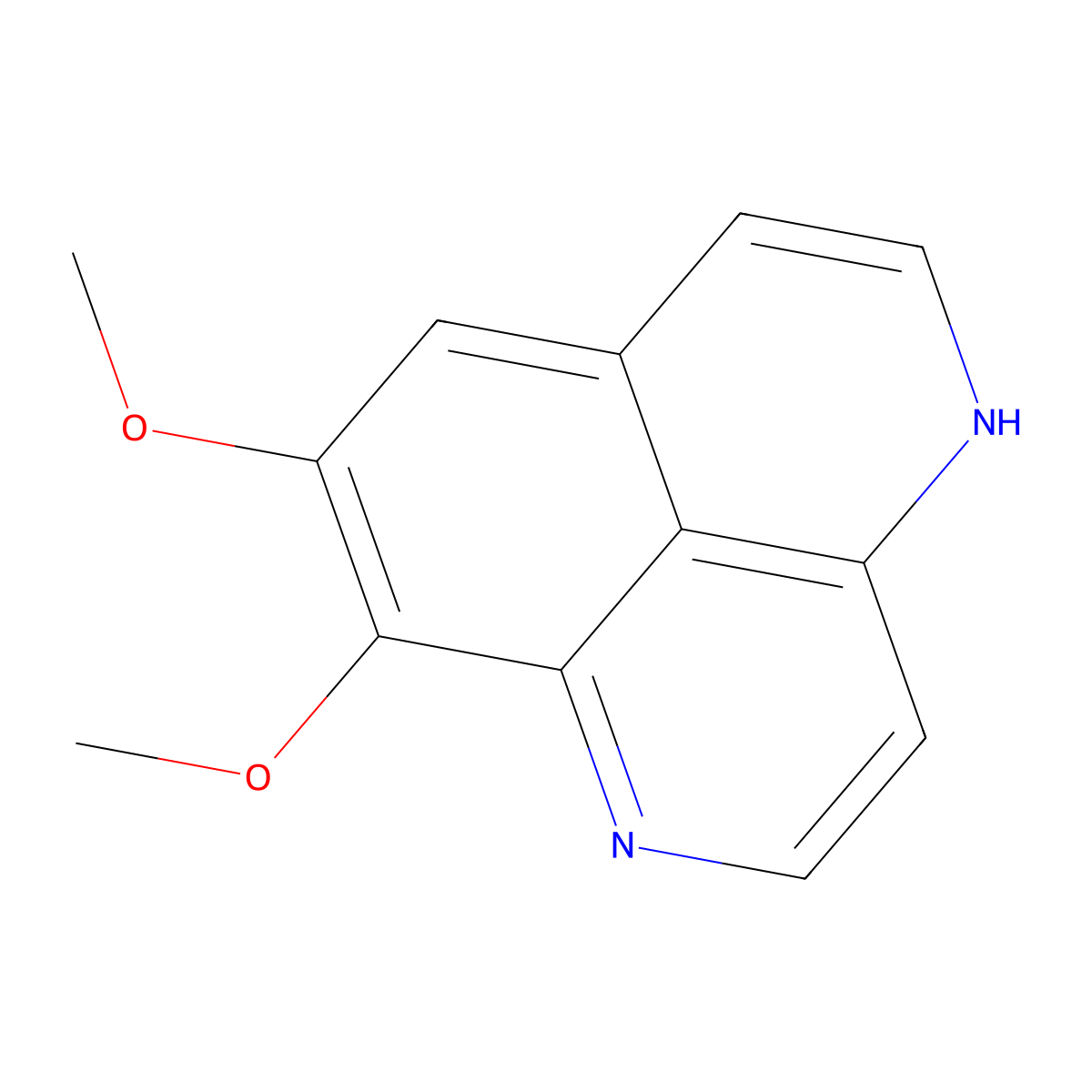 8,9-Dimethoxy-4H-benzo(de)(1,6)naphthyridine molecular structure, CAS 85547-22-4