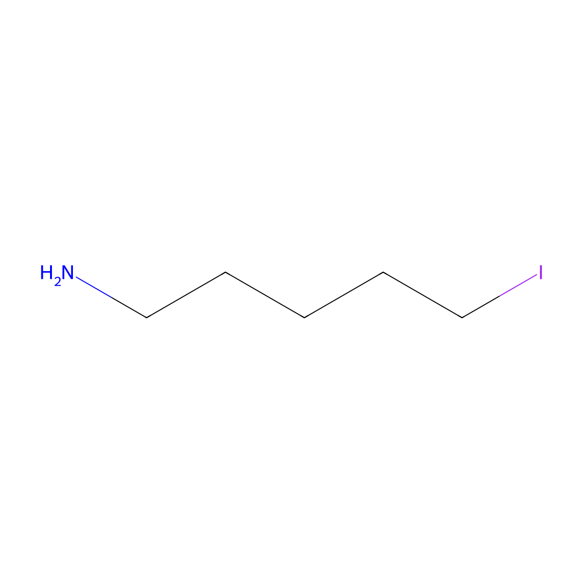 5-Iodopentan-1-amine molecular structure, CAS 855475-93-3
