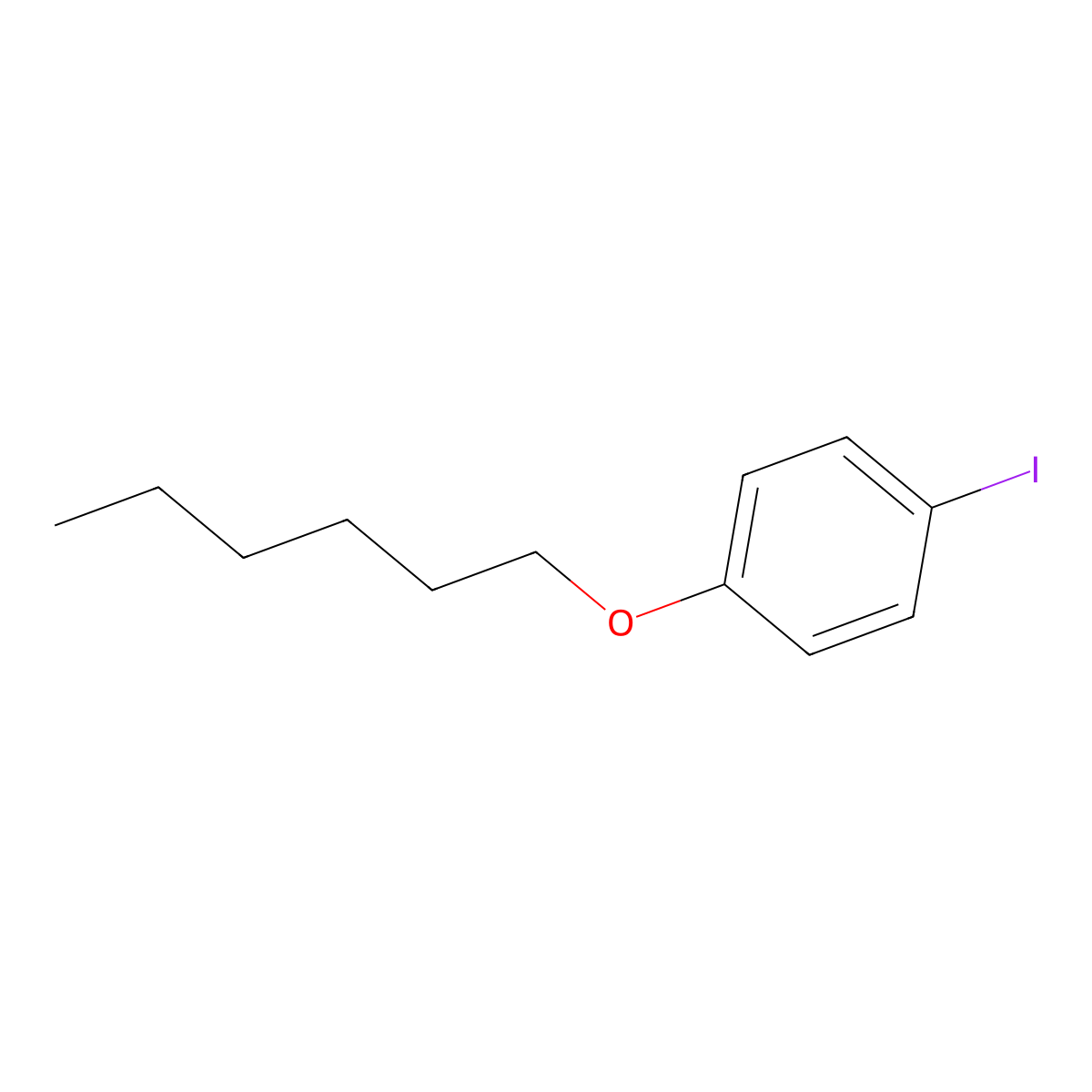 1-(Hexyloxy)-4-iodobenzene molecular structure, CAS 85557-94-4