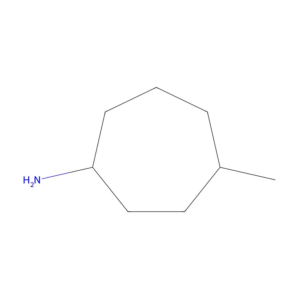 4-Methylcycloheptan-1-amine molecular structure, CAS 855590-29-3