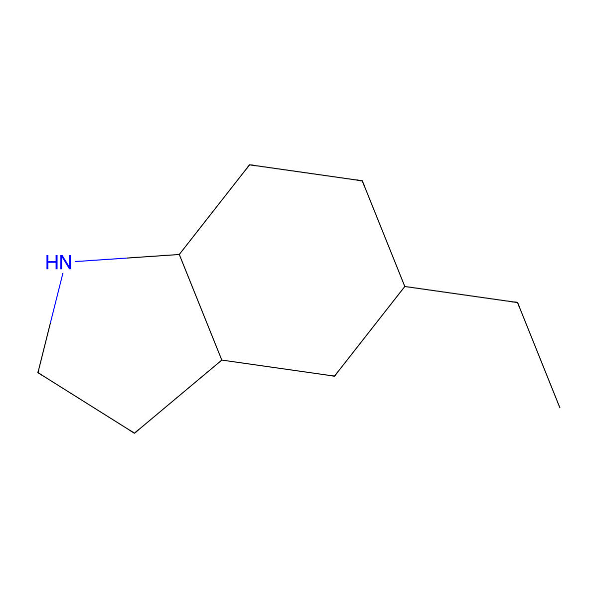 5-Ethyl-octahydro-1H-indole molecular structure, CAS 855604-42-1