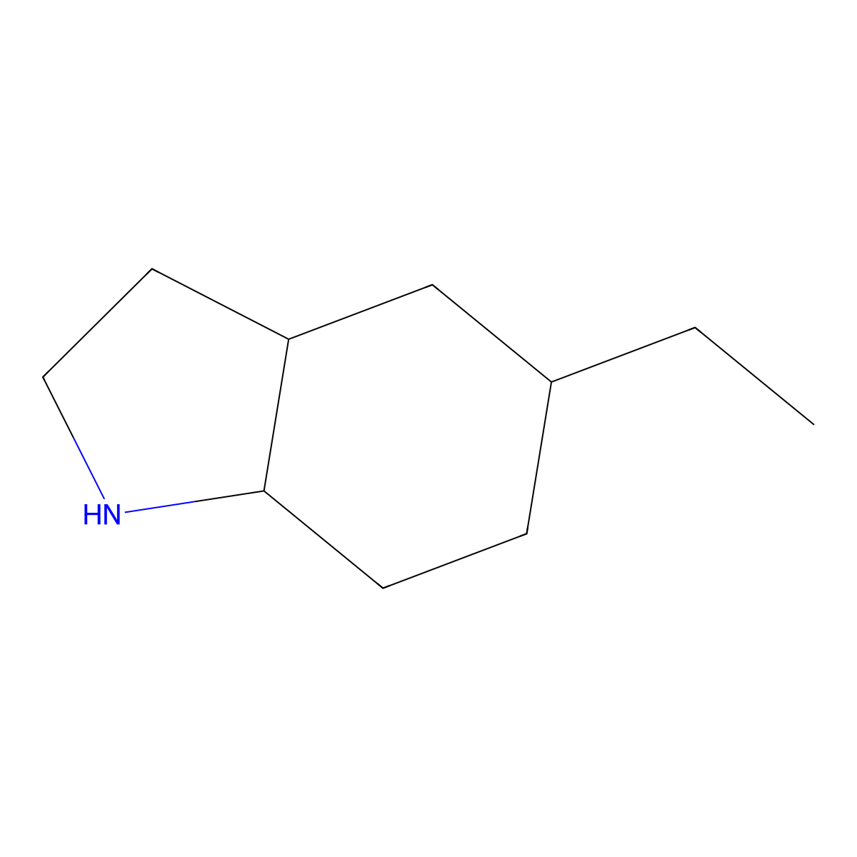 5-Ethyl-octahydro-1H-indole molecular structure, CAS 855604-42-1