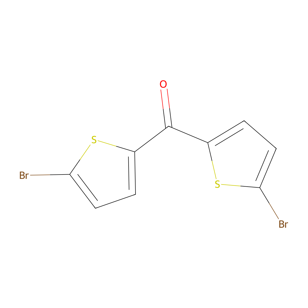 Bis(5-bromo-2-thienyl)methanone molecular structure, CAS 855605-64-0
