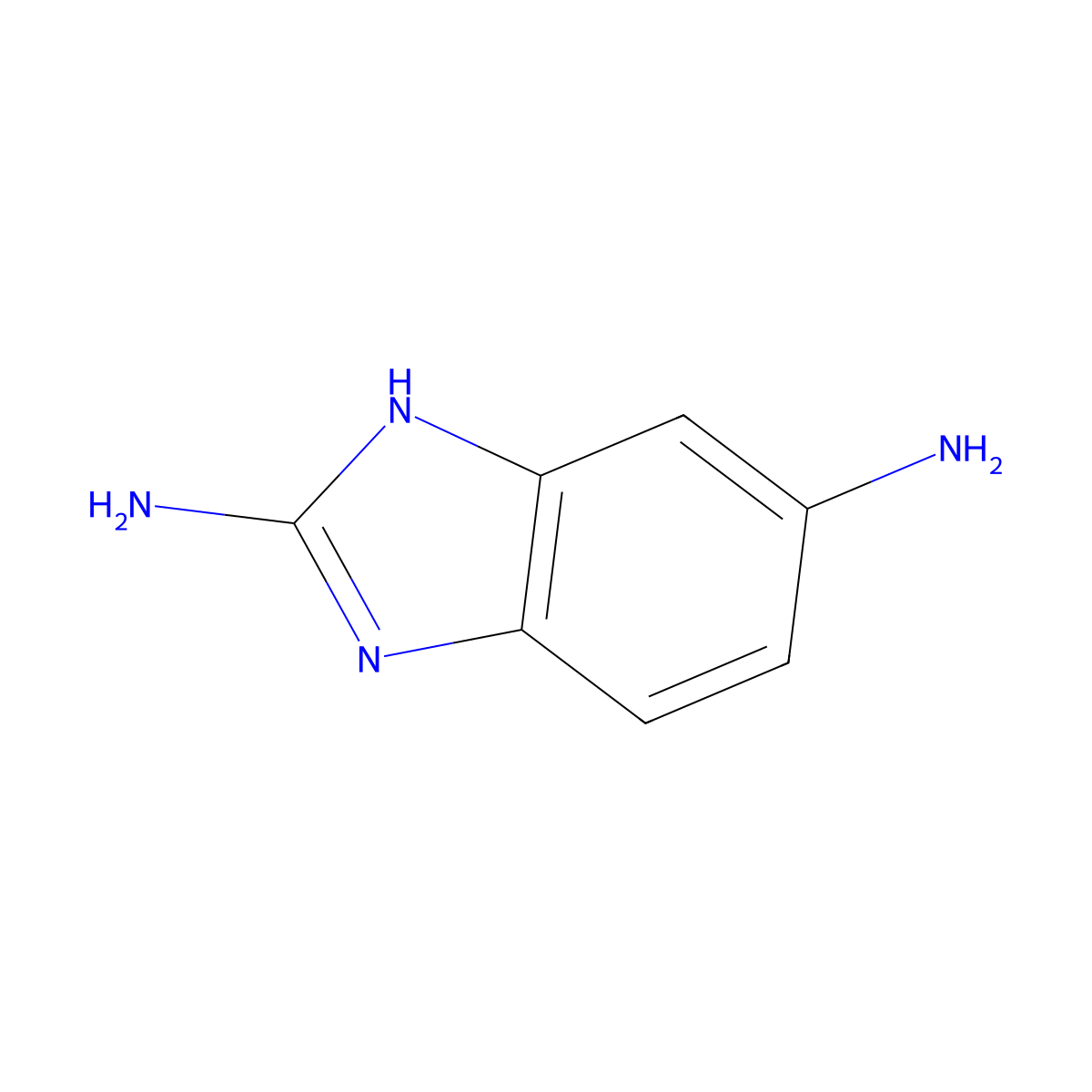 1H-1,3-benzodiazole-2,5-diamine molecular structure, CAS 85561-97-3