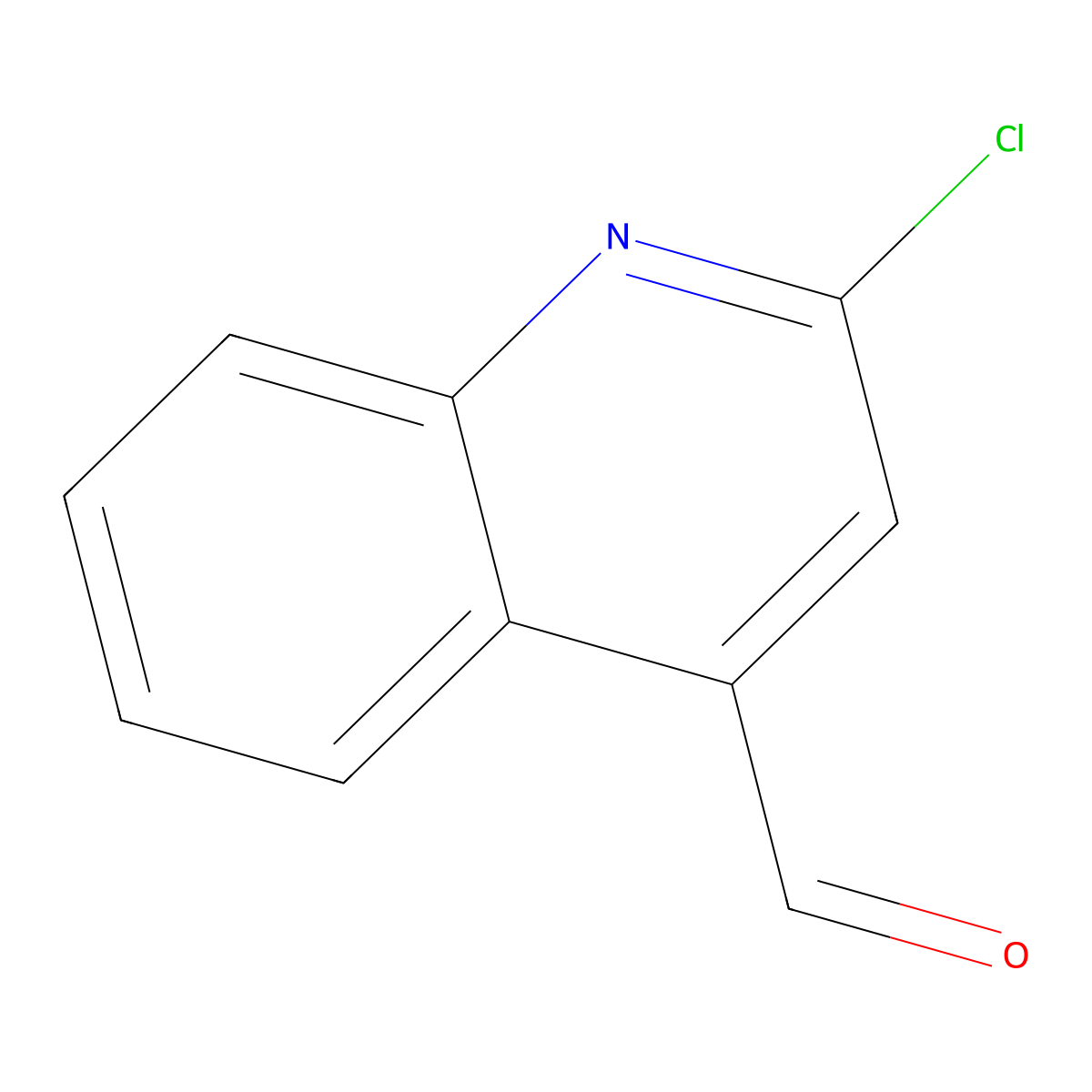2-Chloroquinoline-4-carbaldehyde molecular structure, CAS 855613-24-0