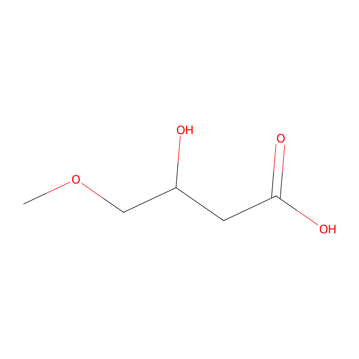 3-Hydroxy-4-methoxybutanoic acid molecular structure, CAS 855620-63-2