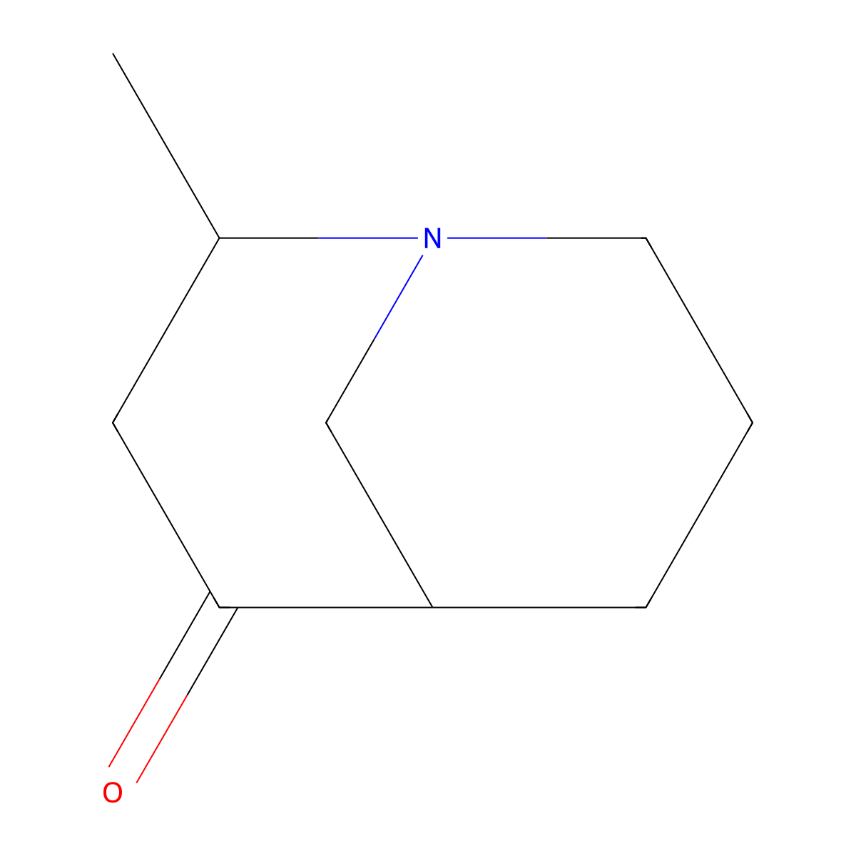 2-Methyl-1-azabicyclo[3.3.1]nonan-4-one molecular structure, CAS 855627-42-8
