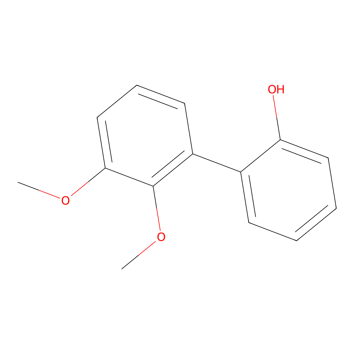 2',3'-Dimethoxy[1,1'-biphenyl]-2-ol molecular structure, CAS 855629-52-6