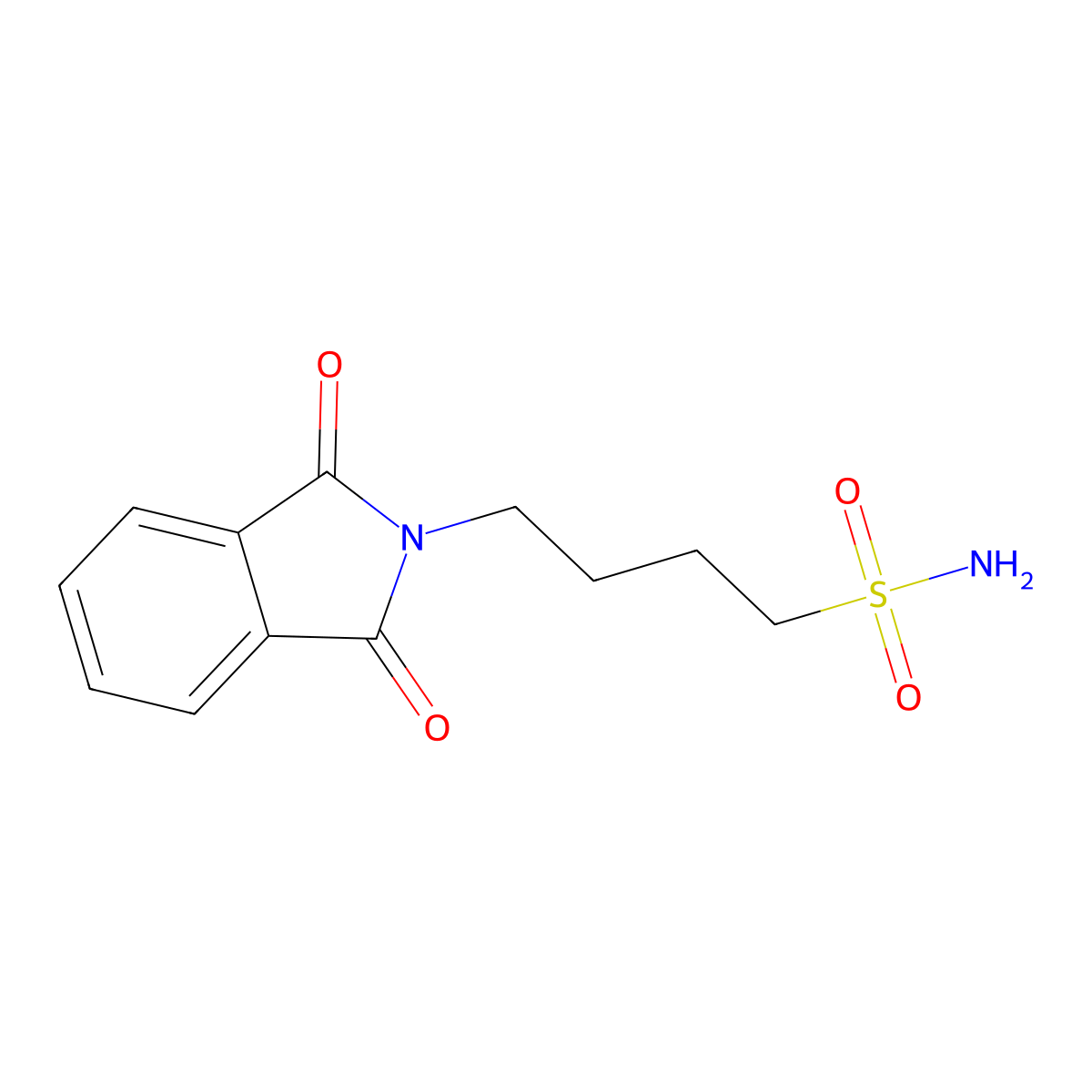 4-(1,3-dioxo-2,3-dihydro-1H-isoindol-2-yl)butane-1-sulfonamide molecular structure, CAS 855632-93-8