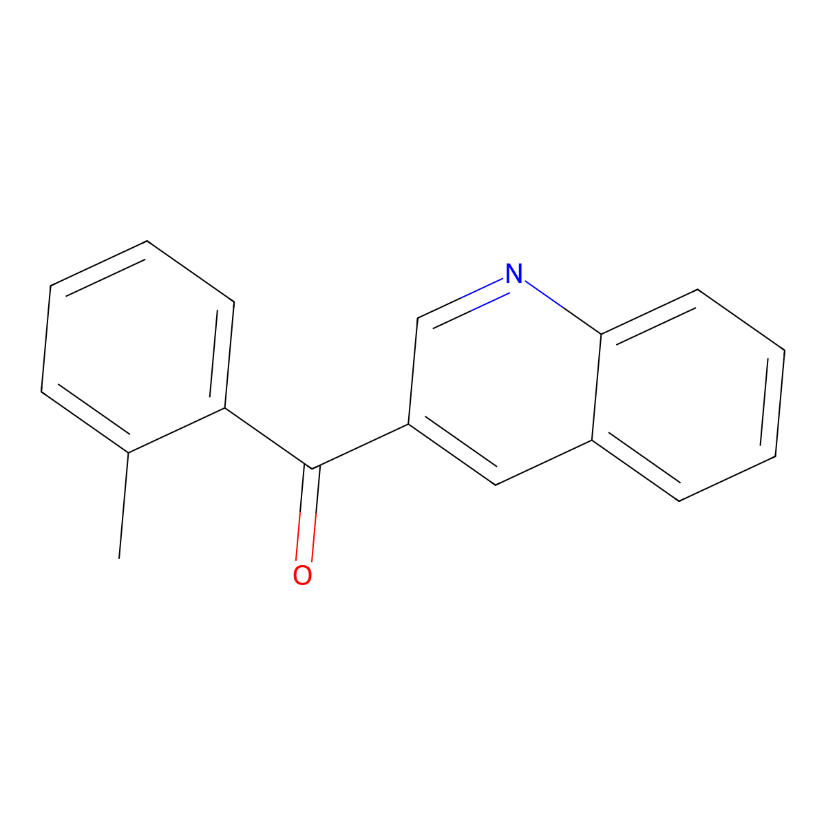 Quinolin-3-yl(o-tolyl)methanone molecular structure, CAS 855633-82-8