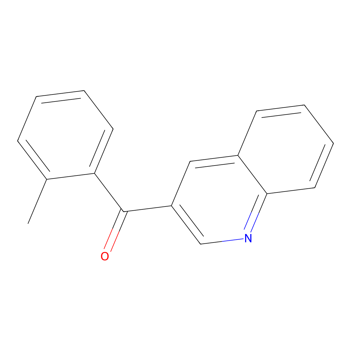 Quinolin-3-yl(o-tolyl)methanone molecular structure, CAS 855633-82-8