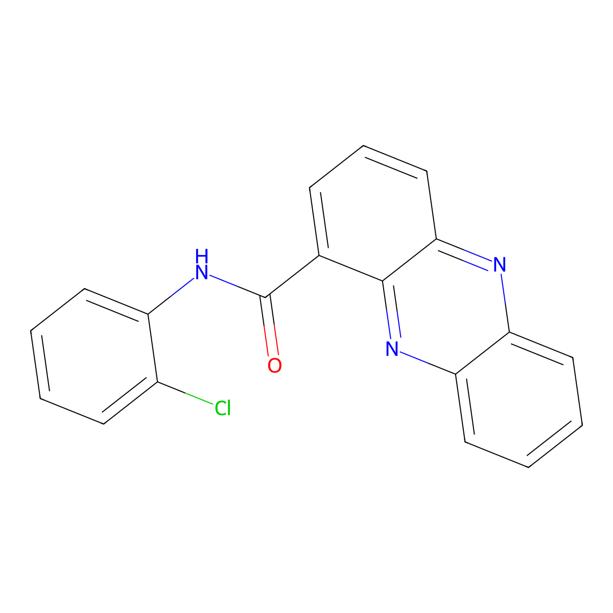 N-(2-chlorophenyl)phenazine-1-carboxamide molecular structure, CAS 855635-39-1