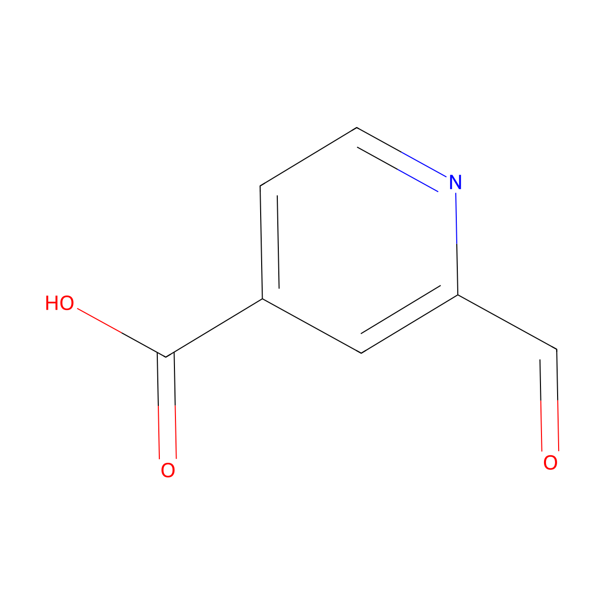 2-Formylisonicotinic acid molecular structure, CAS 855636-38-3