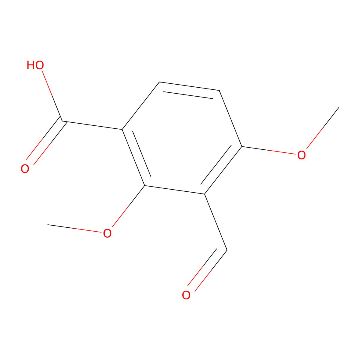 3-Formyl-2,4-dimethoxybenZoic acid molecular structure, CAS 855641-82-6