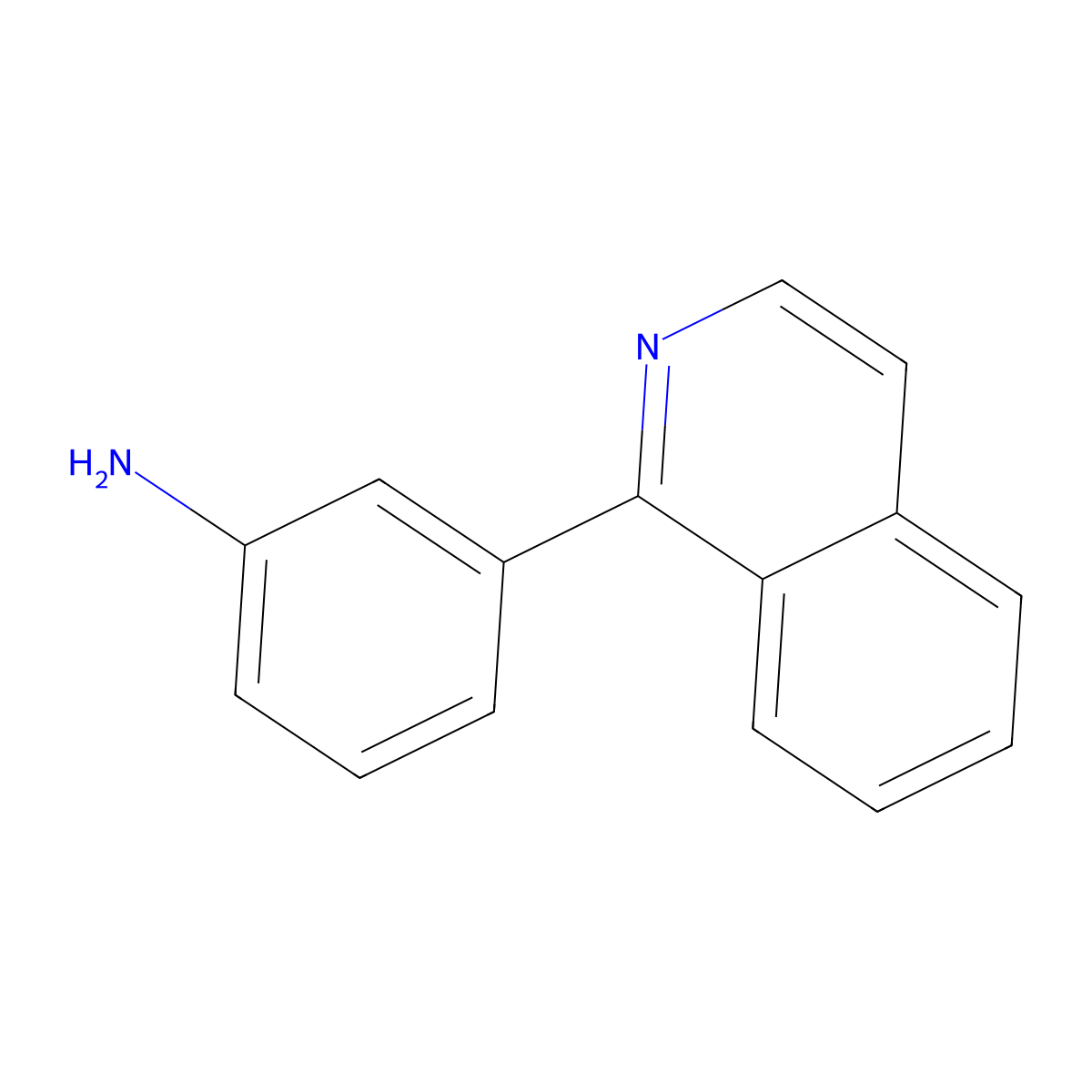 3-(1-Isoquinolinyl)benzenamine molecular structure, CAS 855644-03-0
