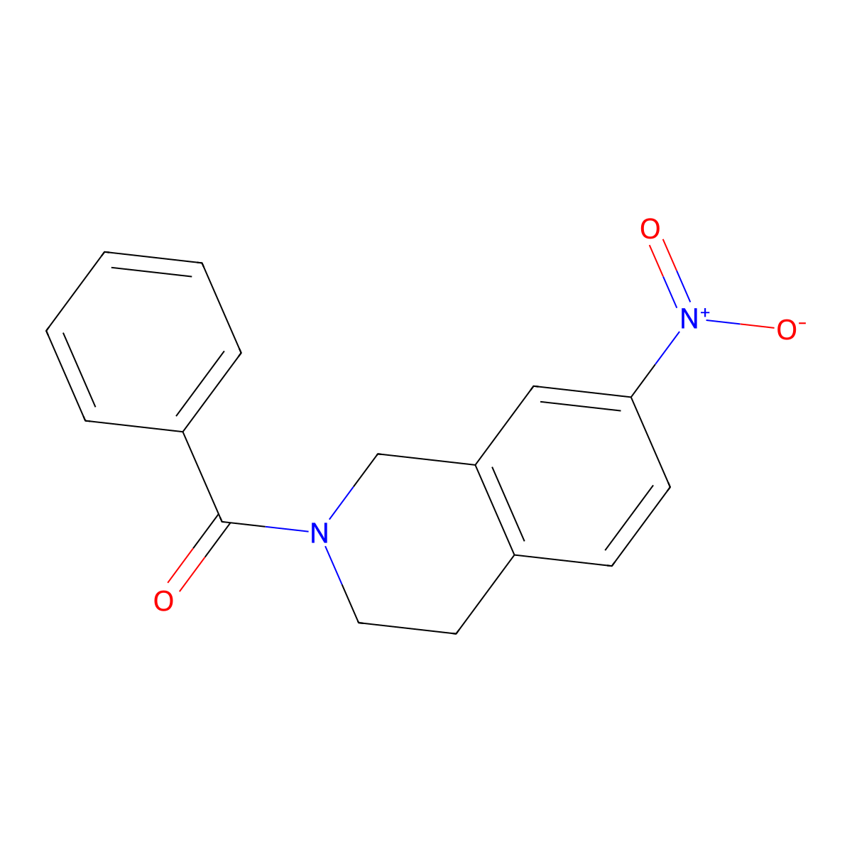 2-Benzoyl-7-nitro-1,2,3,4-tetrahydroisoquinoline molecular structure, CAS 855645-98-6