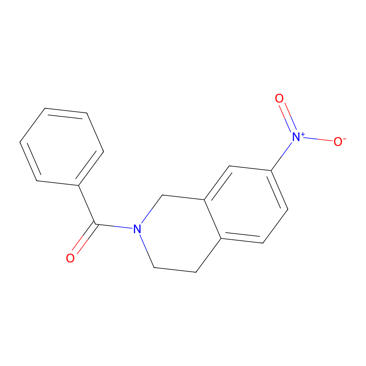 2-Benzoyl-7-nitro-1,2,3,4-tetrahydroisoquinoline molecular structure, CAS 855645-98-6