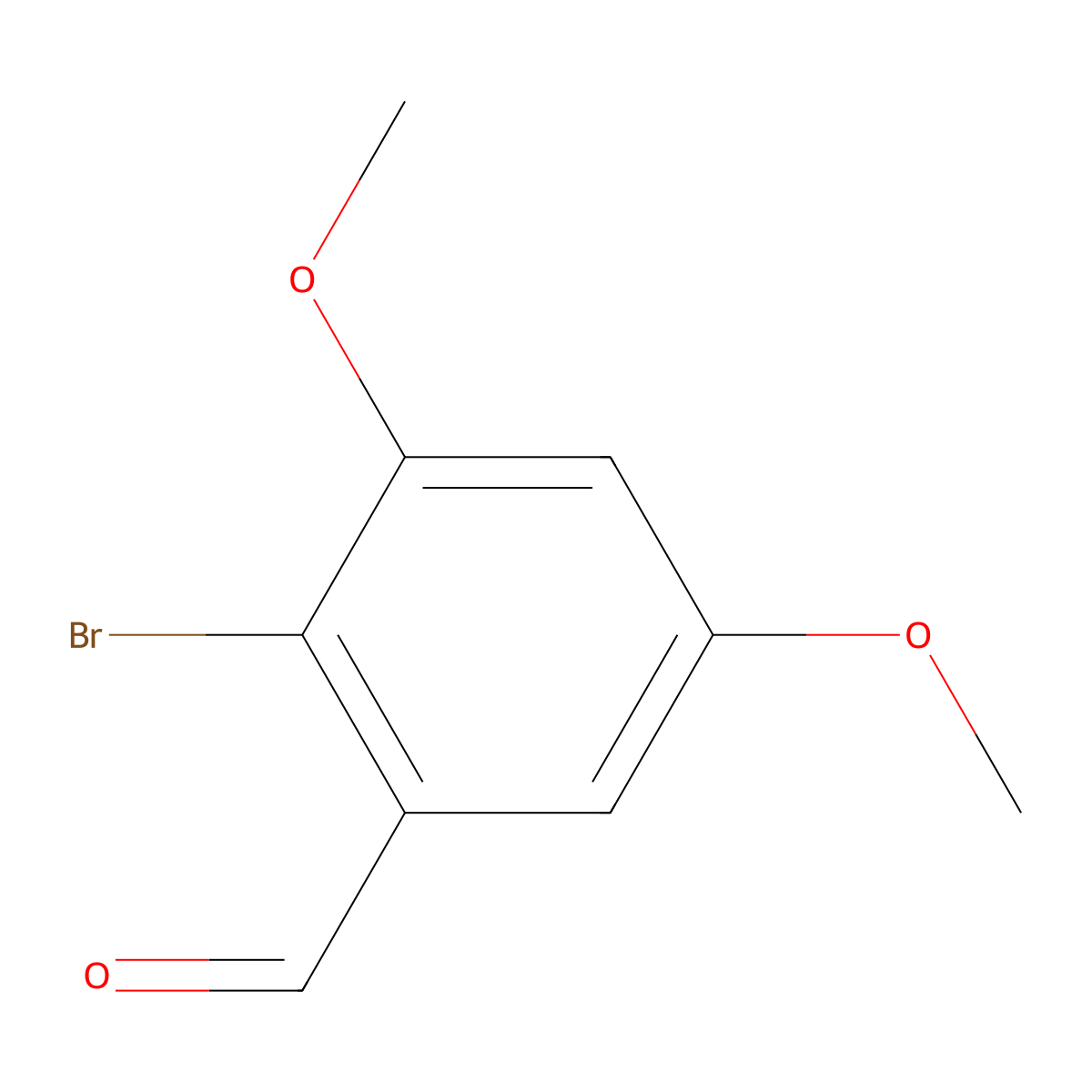 2-Bromo-3,5-dimethoxybenzaldehyde molecular structure, CAS 85565-93-1