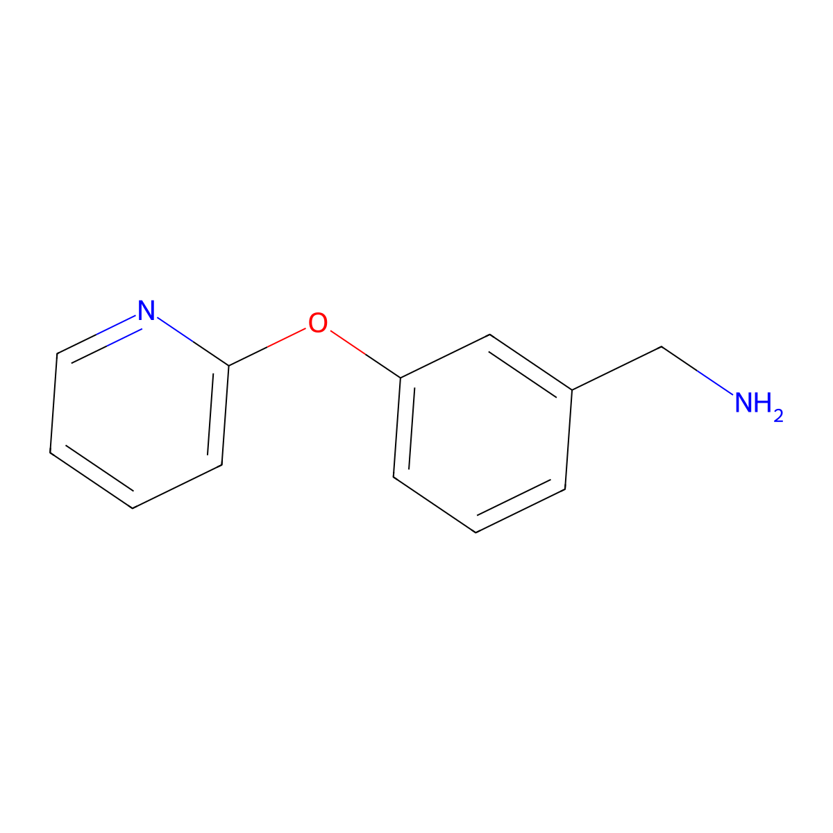 [3-(Pyridin-2-yloxy)benzyl]amine molecular structure, CAS 855659-42-6