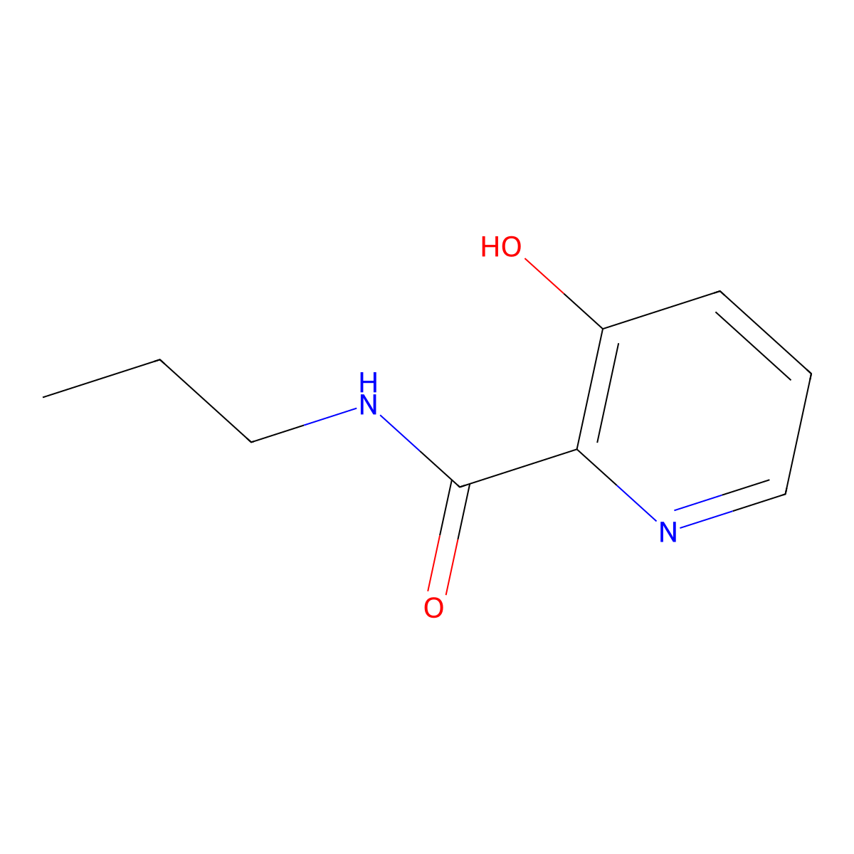 3-hydroxy-N-propylpyridine-2-carboxamide molecular structure, CAS 85567-41-5