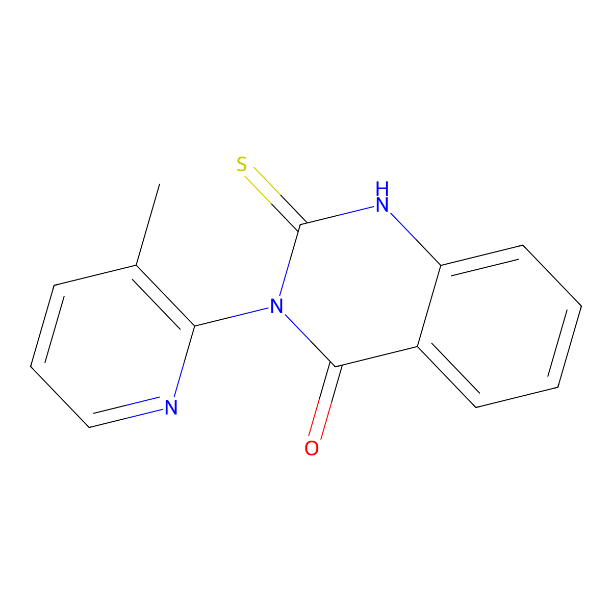3-(3-Methylpyridin-2-yl)-2-sulfanyl-3,4-dihydroquinazolin-4-one molecular structure, CAS 855715-11-6