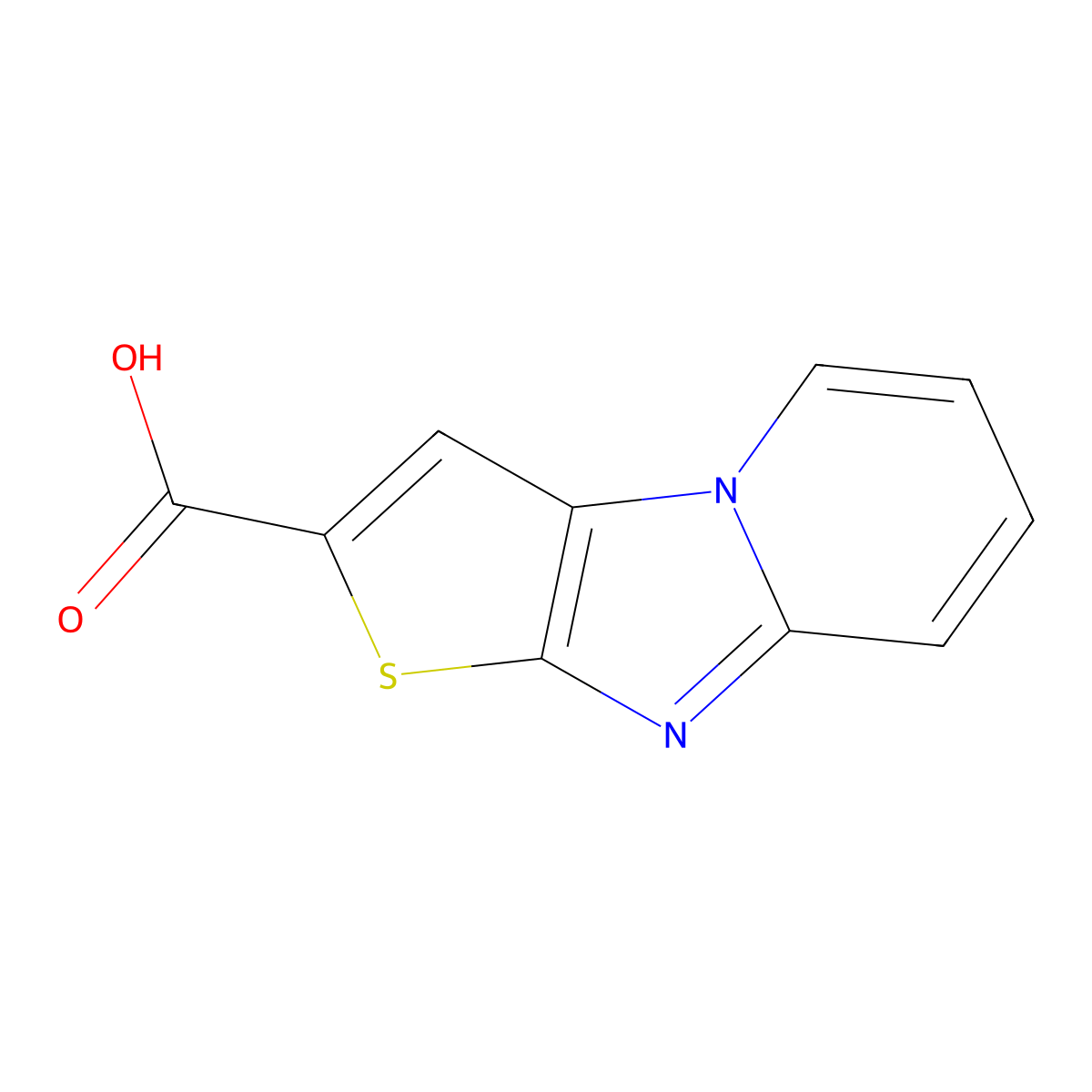 5-Thia-1,7-diazatricyclo(6.4.0.0,2,6)dodeca-2(6),3,7,9,11-pentaene-4-carboxylic acid molecular structure, CAS 855715-35-4