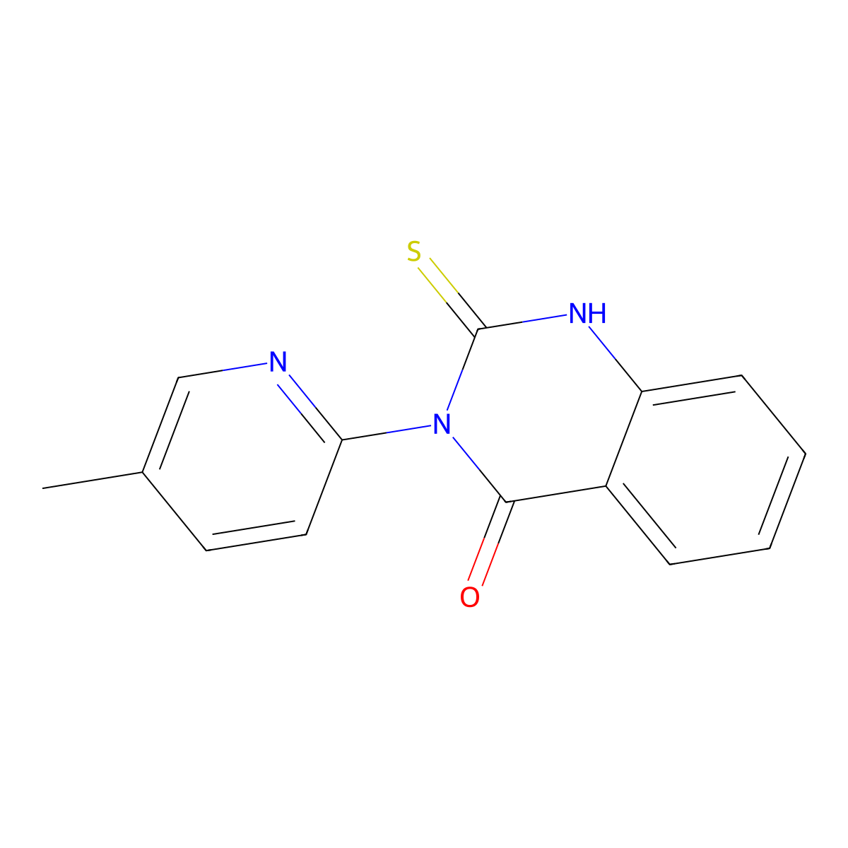 3-(5-Methylpyridin-2-yl)-2-sulfanyl-3,4-dihydroquinazolin-4-one molecular structure, CAS 855715-38-7
