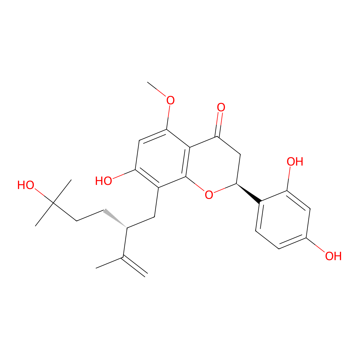 Kurarinol molecular structure, CAS 855746-98-4