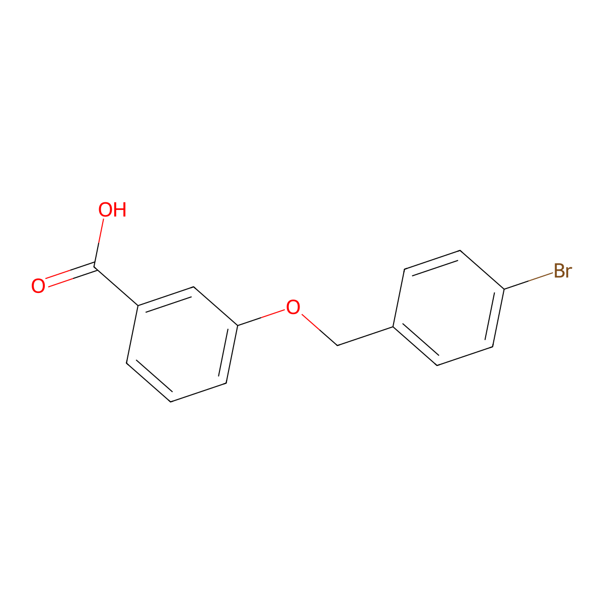 3-((4-Bromophenyl)methoxy)benzoic acid molecular structure, CAS 855749-65-4