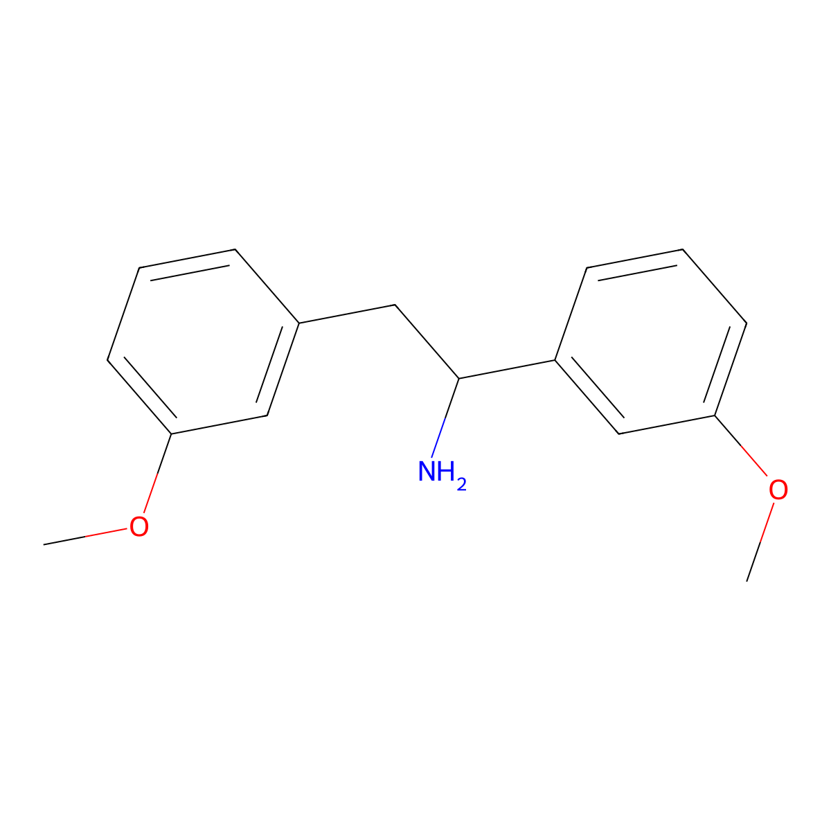 1,2-Bis(3-methoxyphenyl)ethan-1-amine molecular structure, CAS 855751-19-8