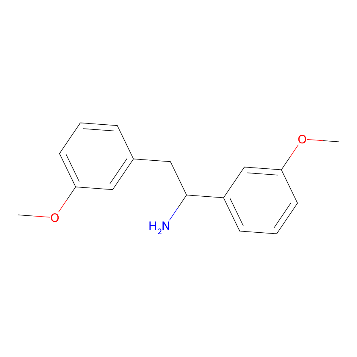 1,2-Bis(3-methoxyphenyl)ethan-1-amine molecular structure, CAS 855751-19-8