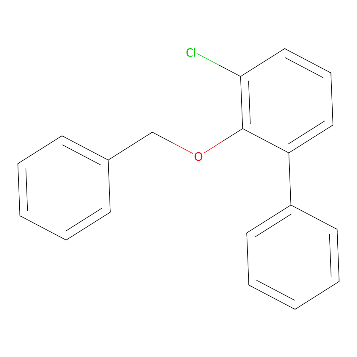 2-(Benzyloxy)-3-chloro-1,1'-biphenyl molecular structure, CAS 855751-76-7