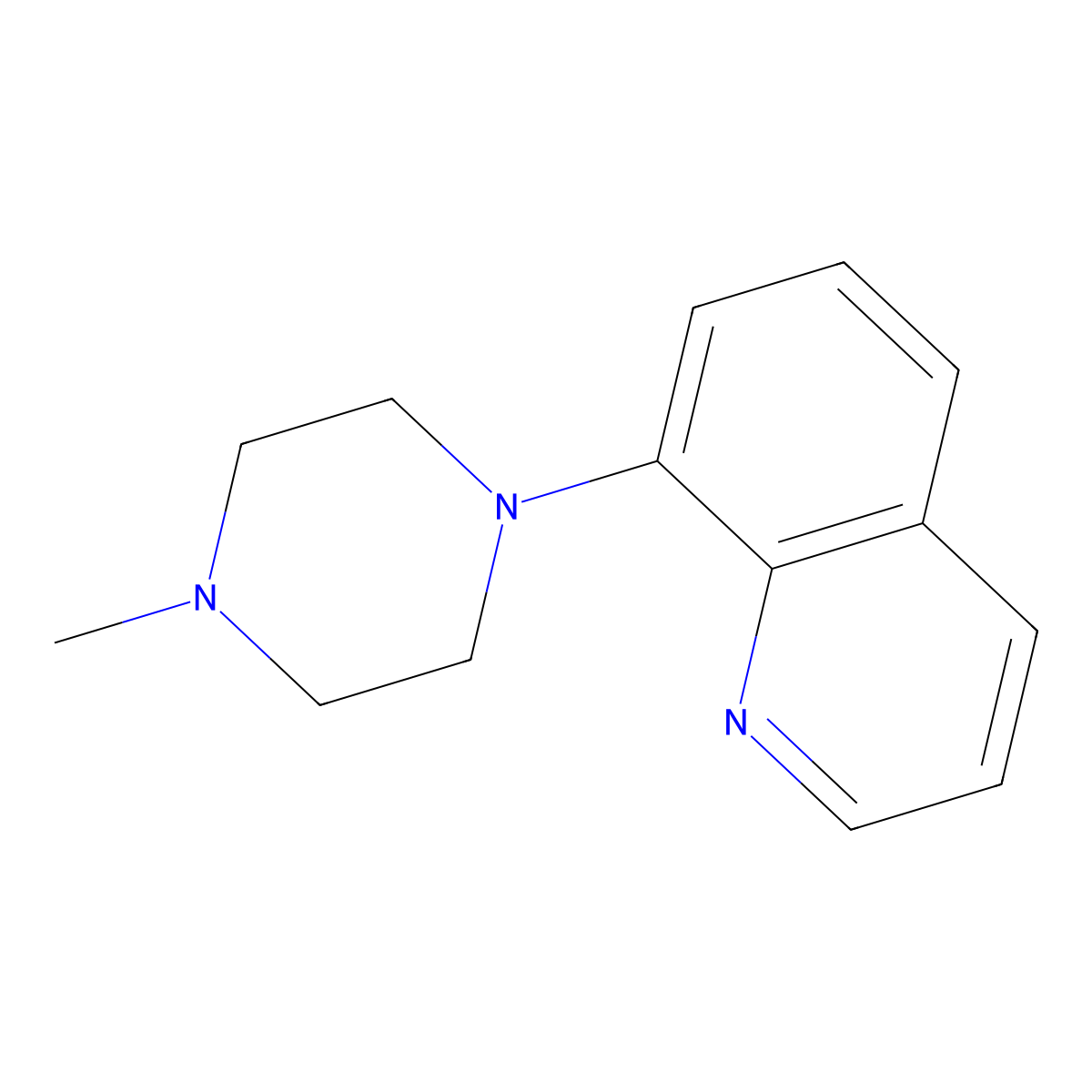 8-(4-Methylpiperazin-1-yl)quinoline molecular structure, CAS 855761-66-9