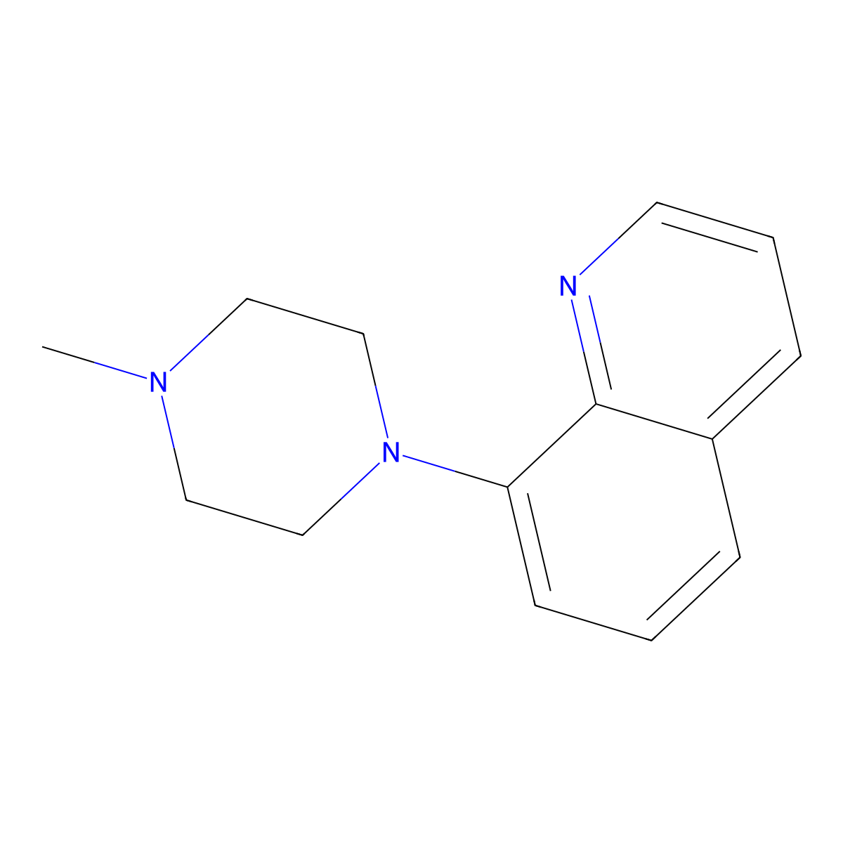 8-(4-Methylpiperazin-1-yl)quinoline molecular structure, CAS 855761-66-9