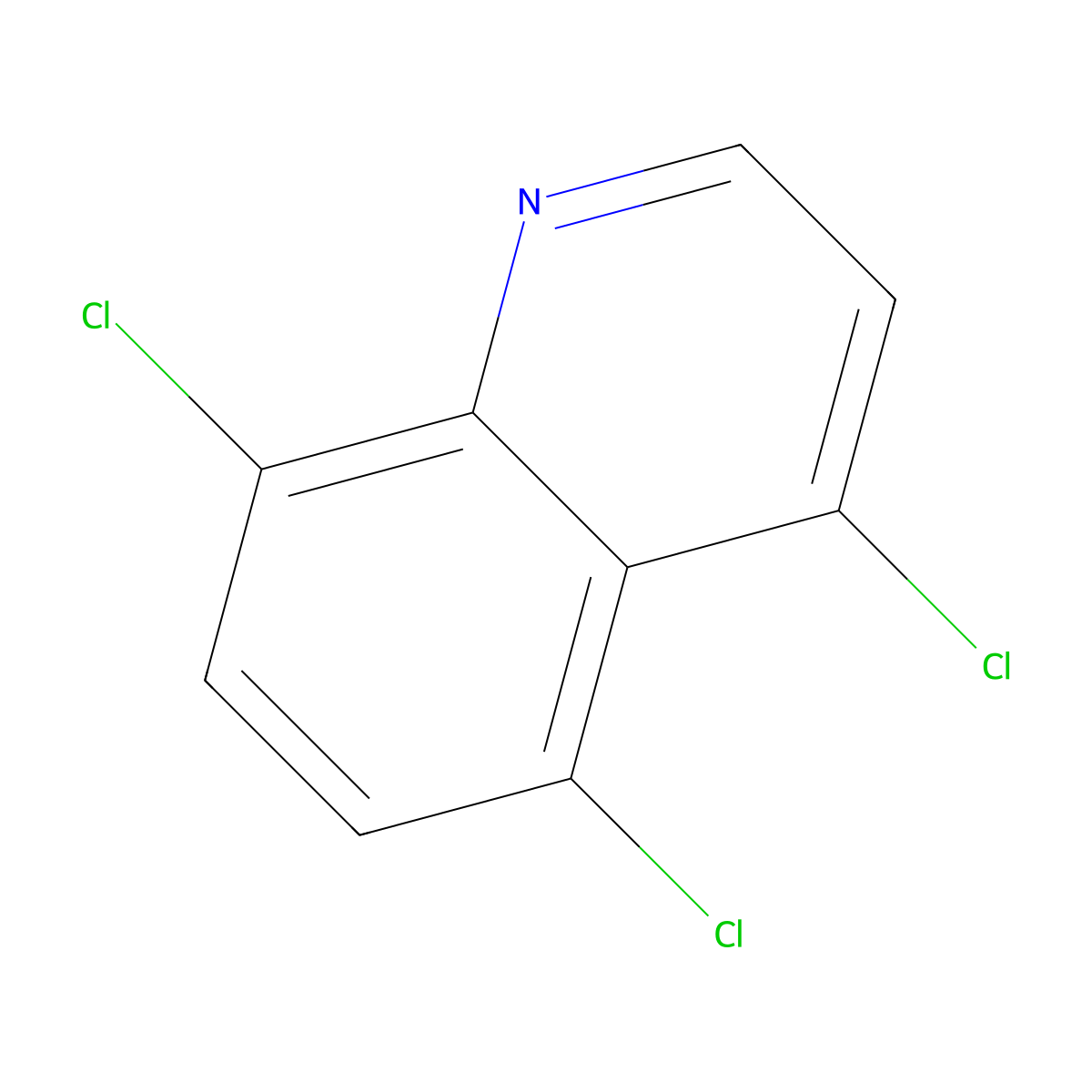 4,5,8-Trichloroquinoline molecular structure, CAS 855763-24-5