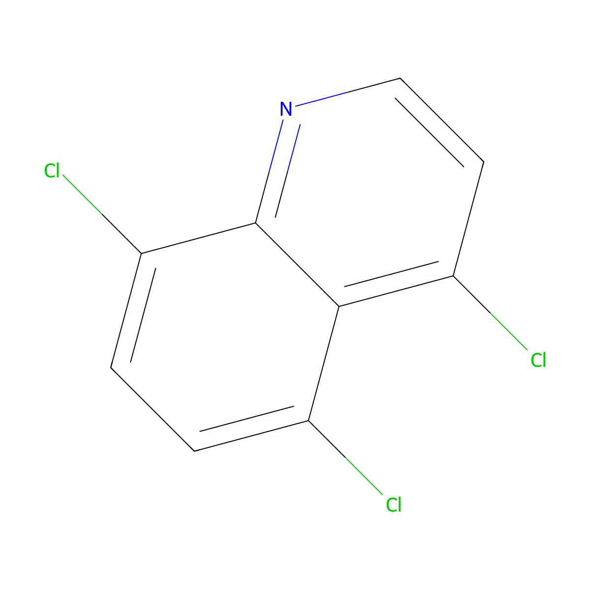 4,5,8-Trichloroquinoline molecular structure, CAS 855763-24-5
