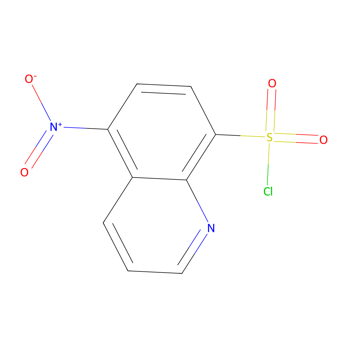 5-Nitroquinoline-8-sulfonyl chloride molecular structure, CAS 855766-52-8