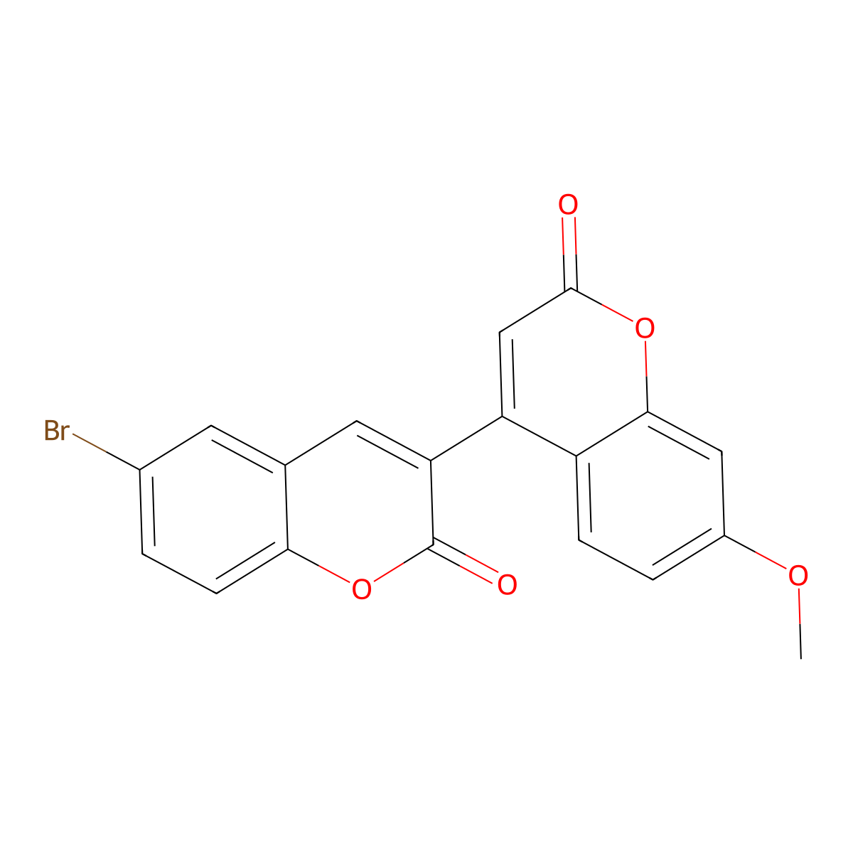 4-(6-Bromo-2-oxochromen-3-yl)-7-methoxychromen-2-one molecular structure, CAS 855774-18-4