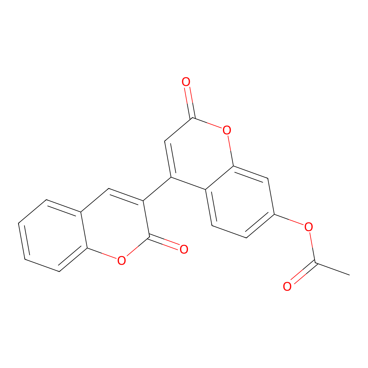 2-Oxo-4-(2-oxochromen-3-yl)chromen-7-yl acetate molecular structure, CAS 855774-20-8