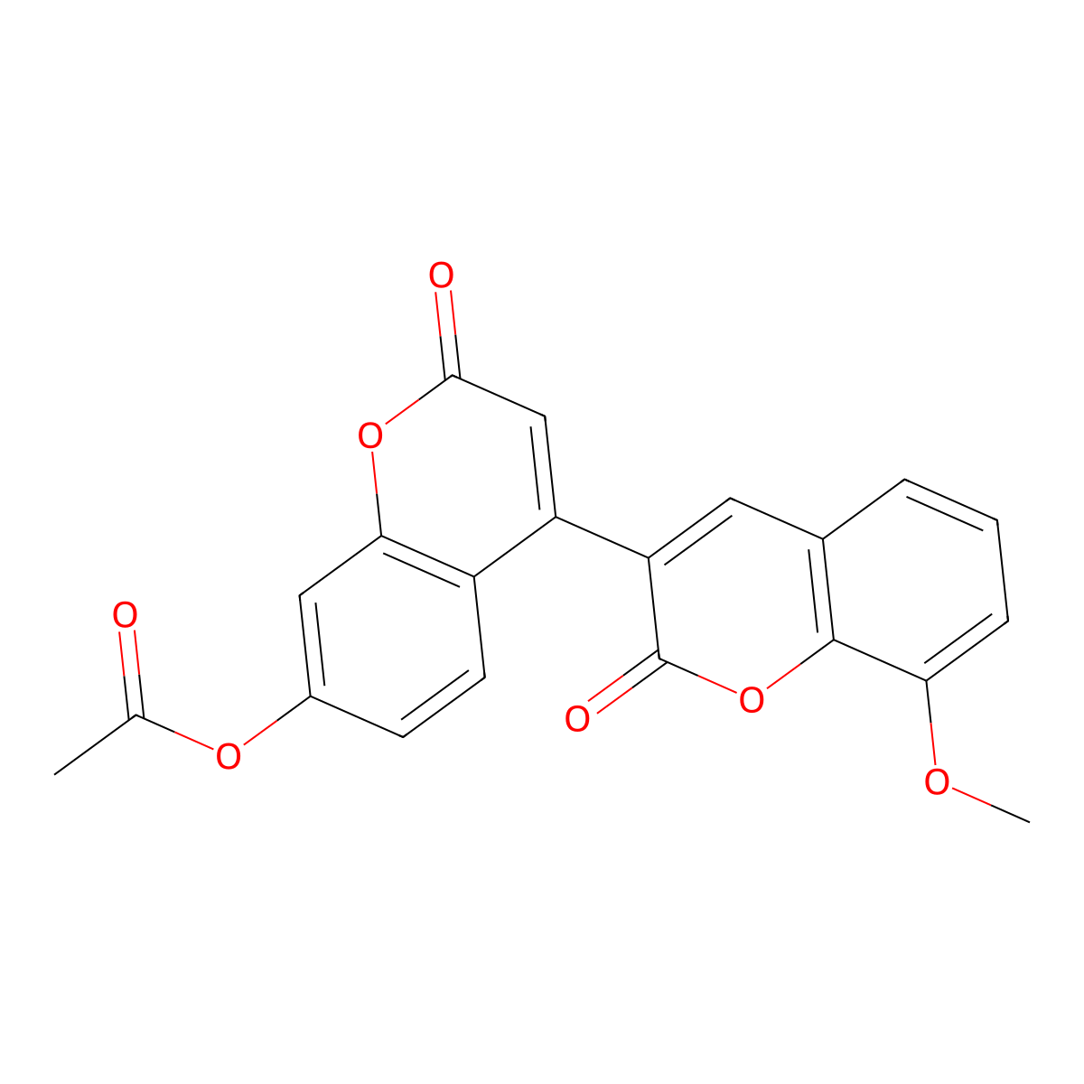 4-(8-Methoxy-2-oxochromen-3-yl)-2-oxochromen-7-yl acetate molecular structure, CAS 855774-21-9