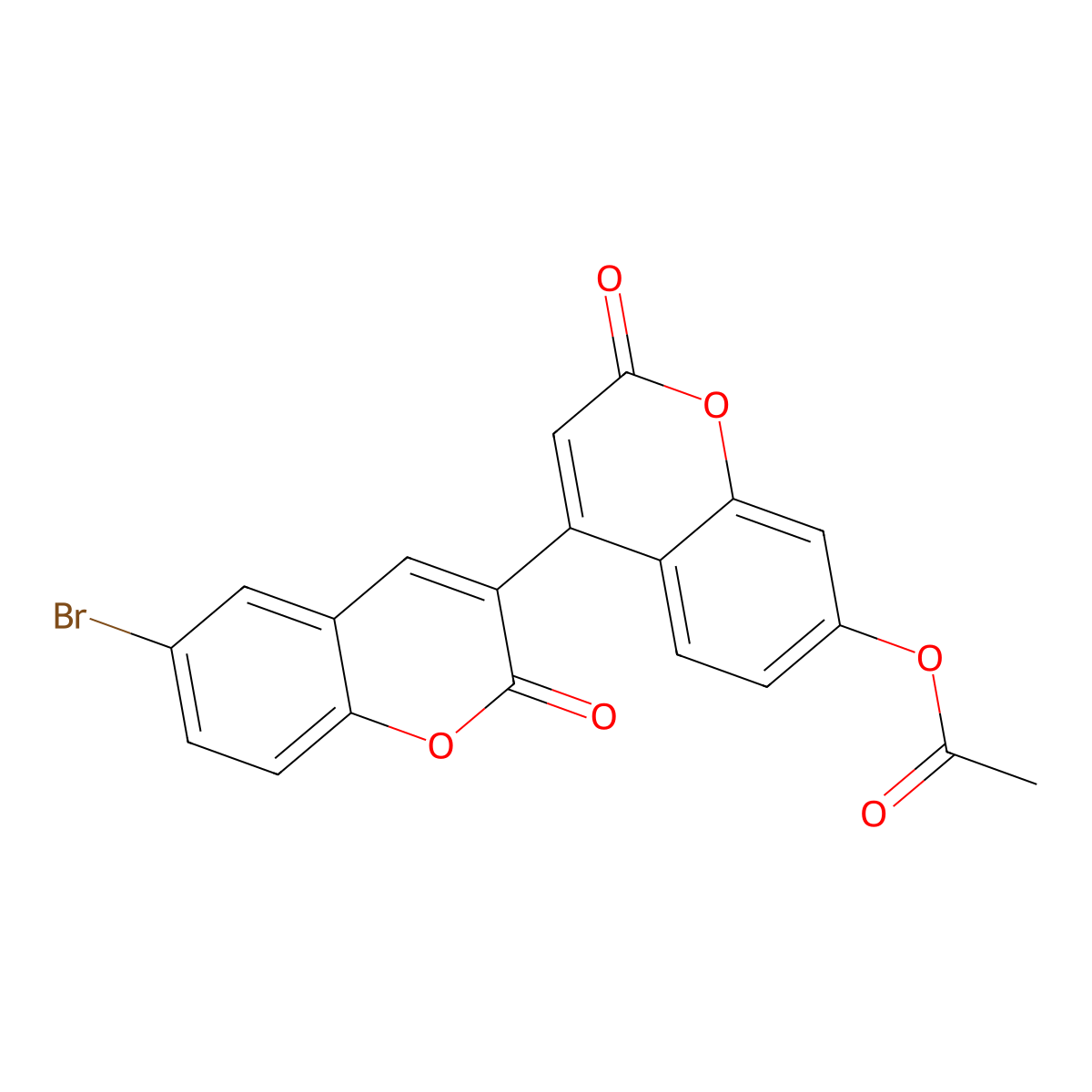 4-(6-Bromo-2-oxochromen-3-yl)-2-oxochromen-7-yl acetate molecular structure, CAS 855774-22-0