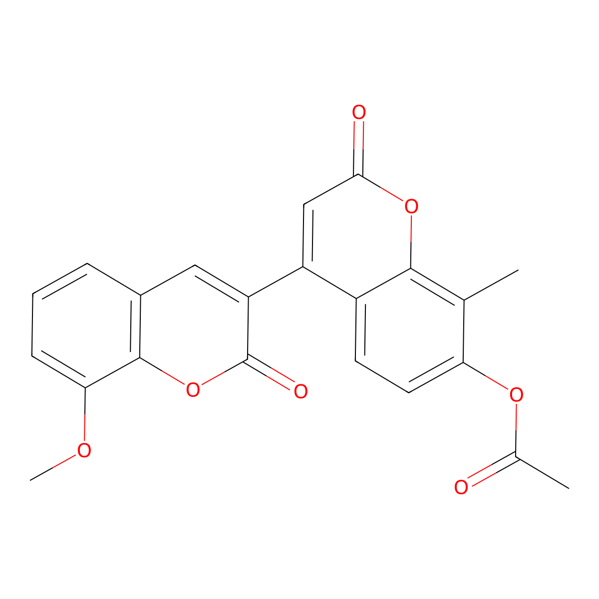 4-(8-methoxy-2-oxo-2H-chromen-3-yl)-8-methyl-2-oxo-2H-chromen-7-yl acetate molecular structure, CAS 855774-26-4