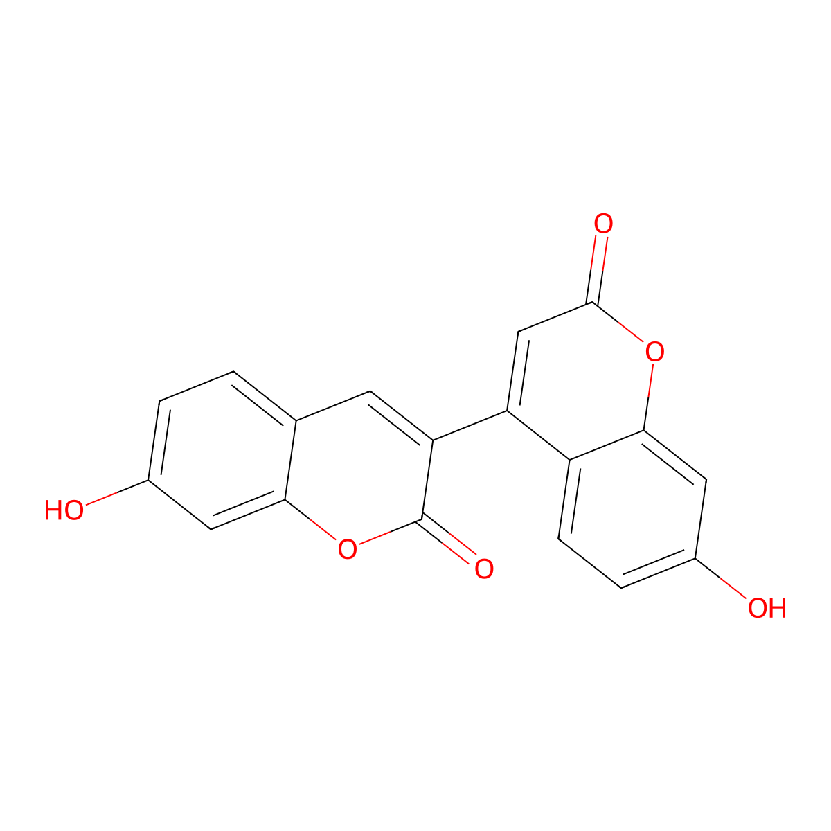 7-Hydroxy-4-(7-hydroxy-2-oxochromen-3-yl)chromen-2-one molecular structure, CAS 855774-37-7
