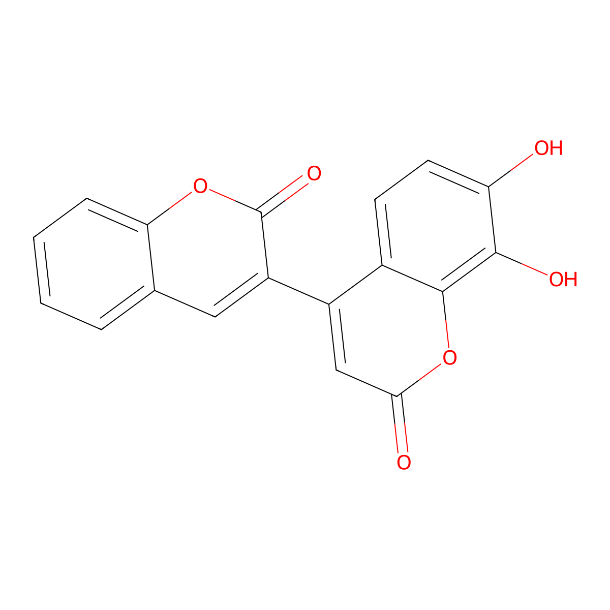 7,8-Dihydroxy-4-(2-oxochromen-3-yl)chromen-2-one molecular structure, CAS 855774-44-6