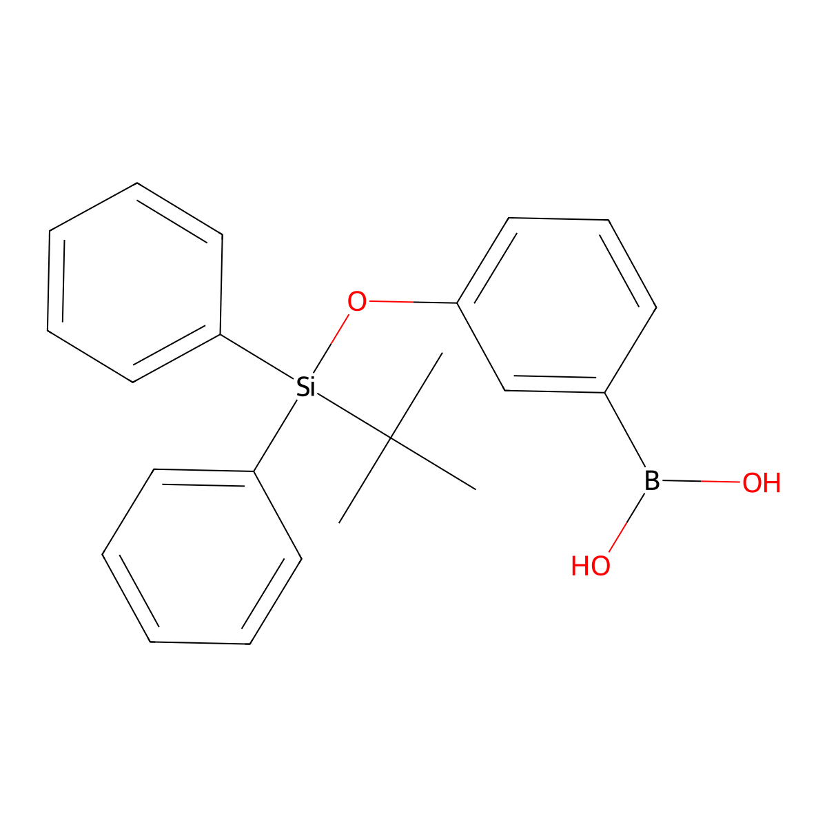 (3-((tert-Butyldiphenylsilyl)oxy)phenyl)boronic acid molecular structure, CAS 855779-05-4
