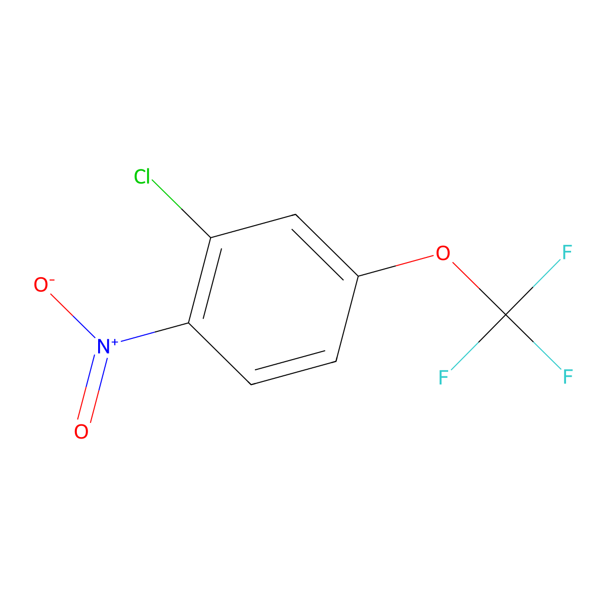 2-Chloro-1-nitro-4-(trifluoromethoxy)benzene molecular structure, CAS 85578-47-8