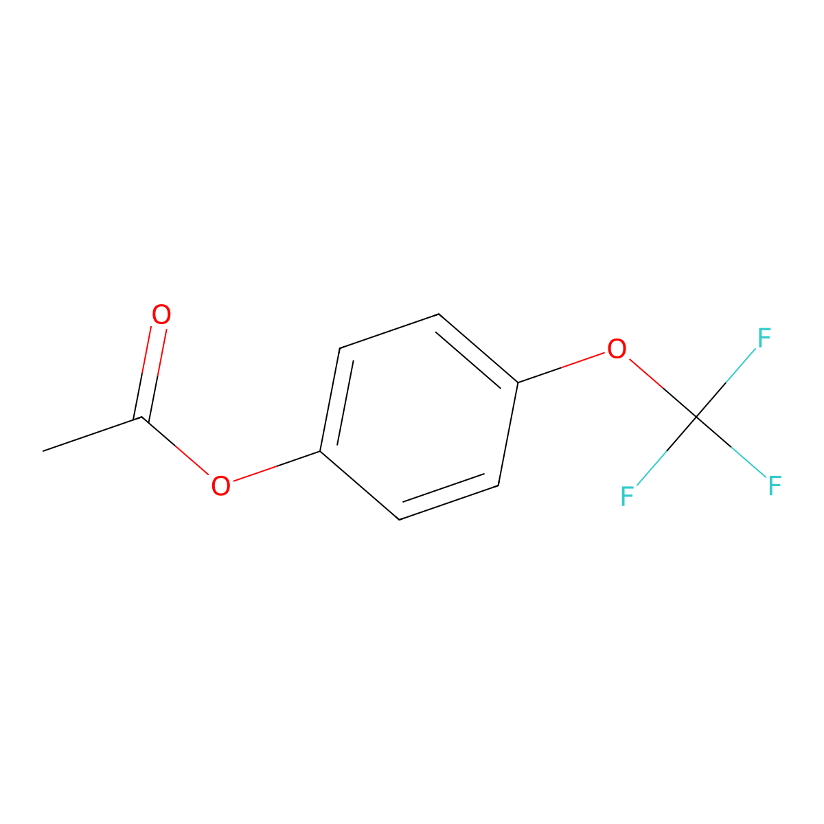 4-Acetyloxy-(trifluoromethoxy)benzene molecular structure, CAS 85578-53-6