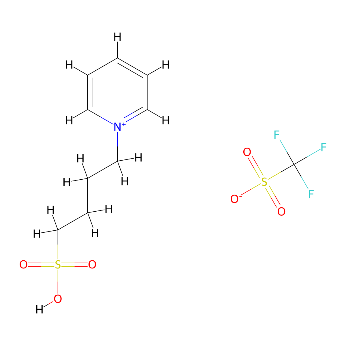 1-(4-Sulfobutyl)pyridin-1-ium Trifluoromethanesulfonate molecular structure, CAS 855785-75-0