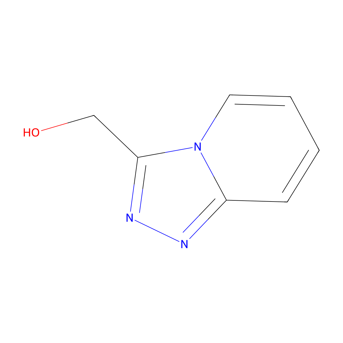 {[1,2,4]Triazolo[4,3-a]pyridin-3-yl}methanol molecular structure, CAS 855789-57-0