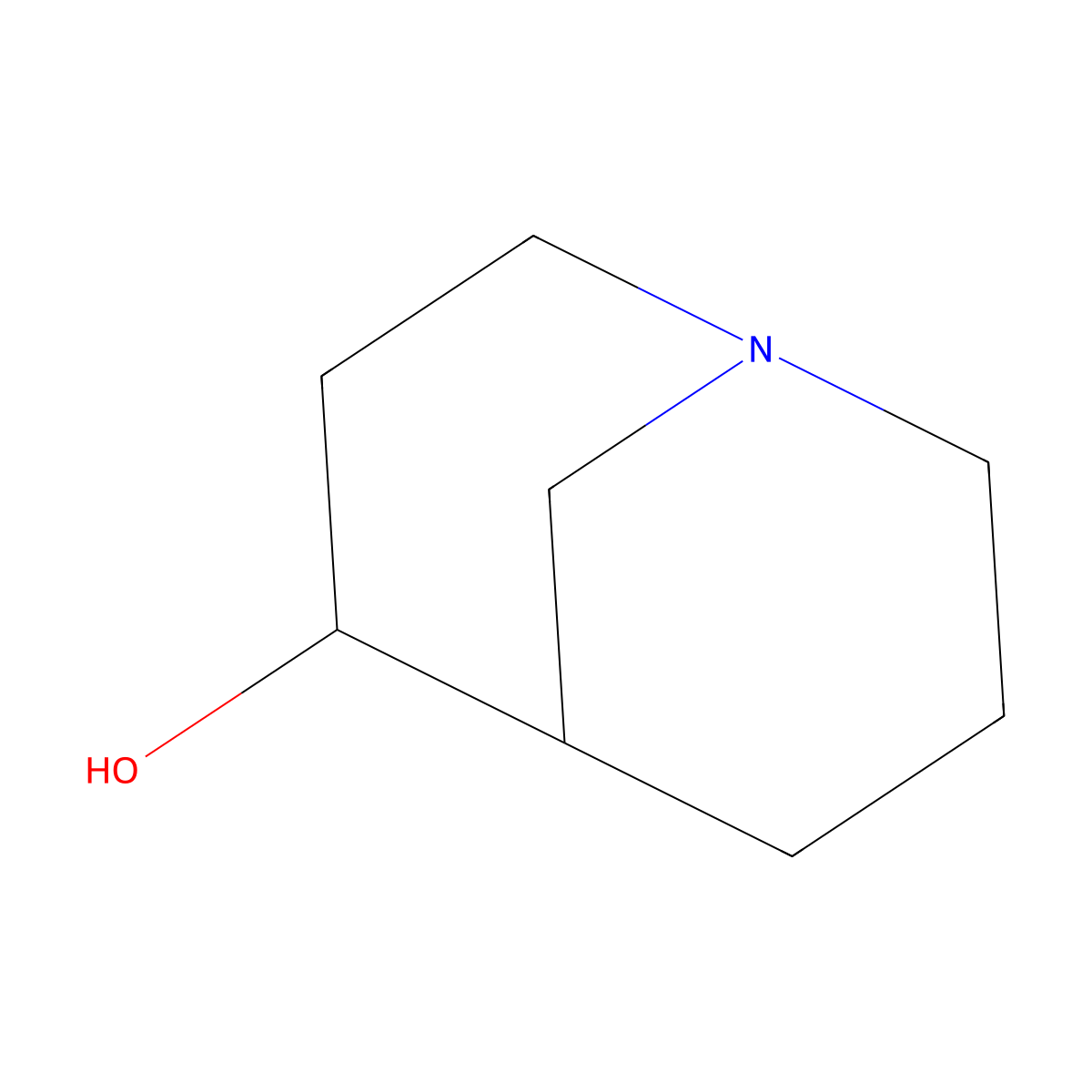 1-Azabicyclo[3.3.1]nonan-4-ol molecular structure, CAS 855829-28-6